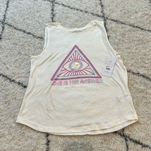 NWT Spiritual Gangsta Evil Eye Tan Tank S